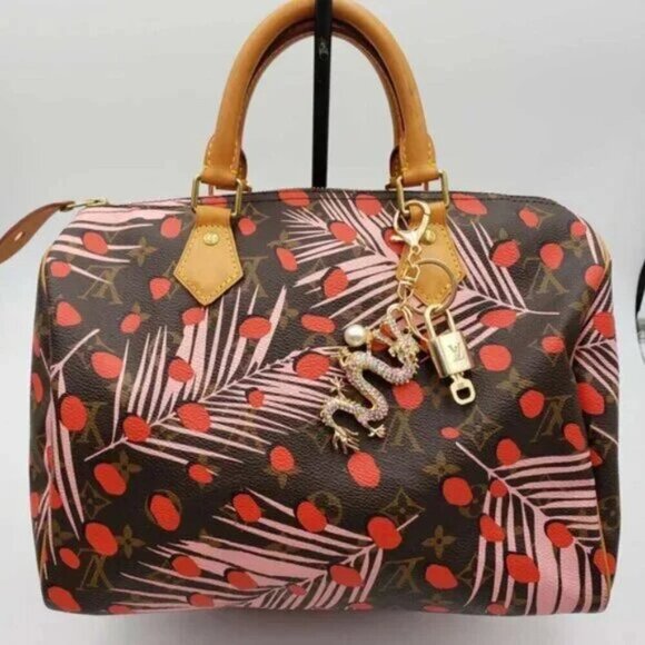 ]100% Auth Louis Vuitton Lock & Key with unbranded Bagcharm, Keycharm, Keychain - Picture 7 of 9